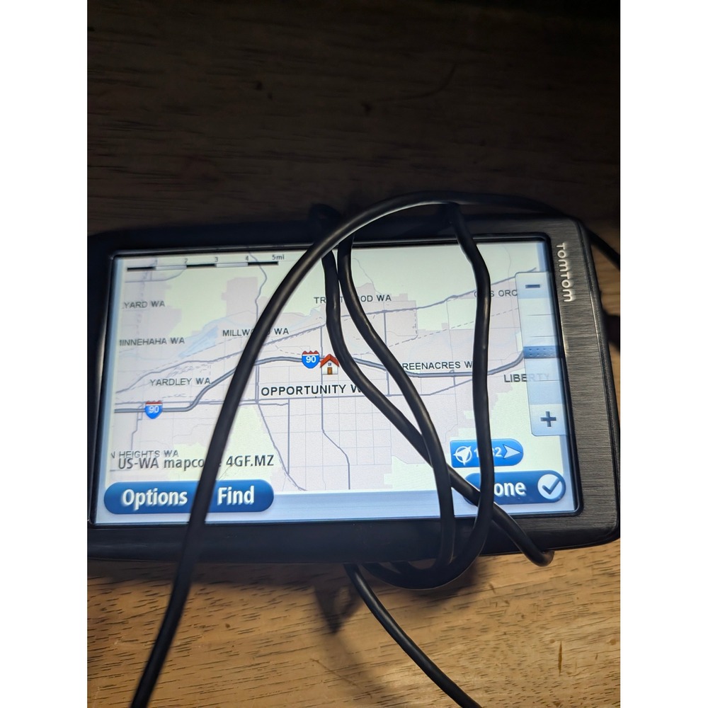 See descrip TomTom GPS Navigator Touchscreen Western USA Canada Maps Car Charger
